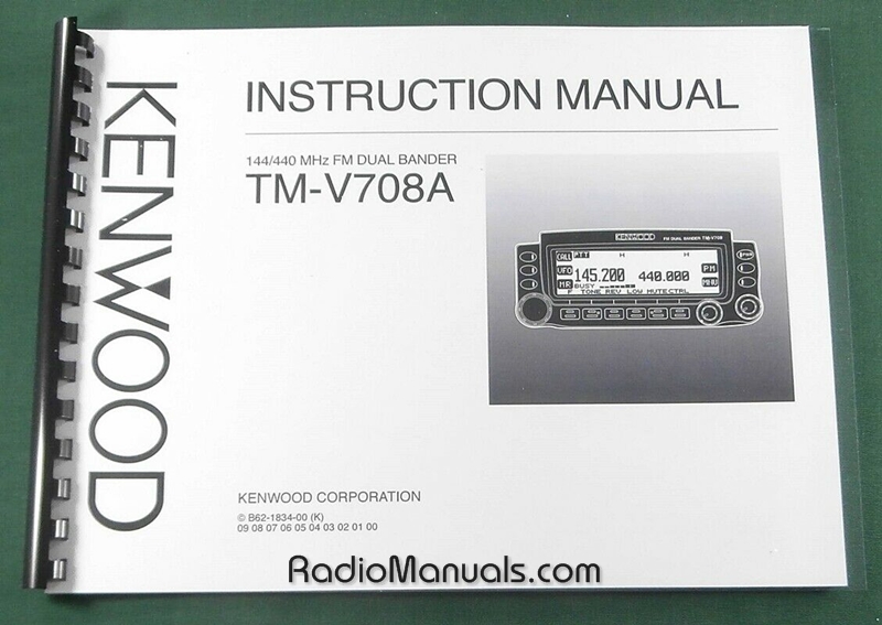 Kenwood TM-V708A Instruction Manual